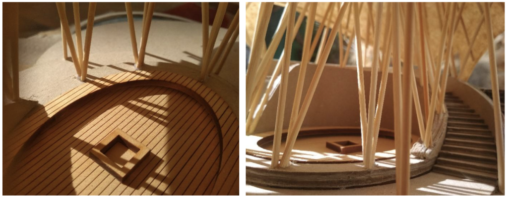 Bamboo Tea Pavilion Model in Detail