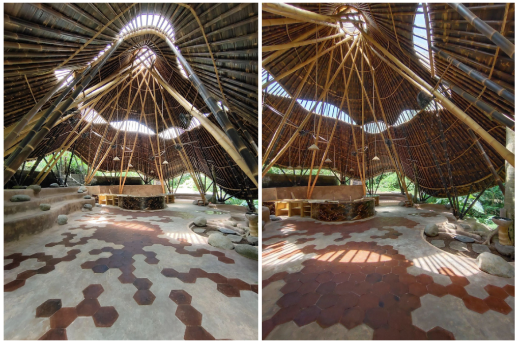 Terracotta Flooring at Bamboo Building - Dapur Naga