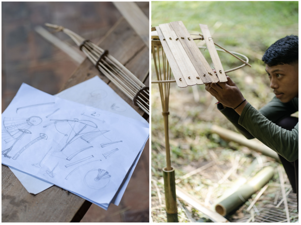 Bamboo Handmade Umbrella Making Process