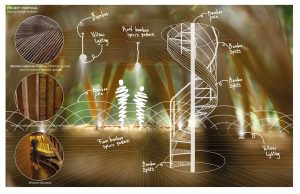 Bamboo Tree House Special Features Concept Sketch