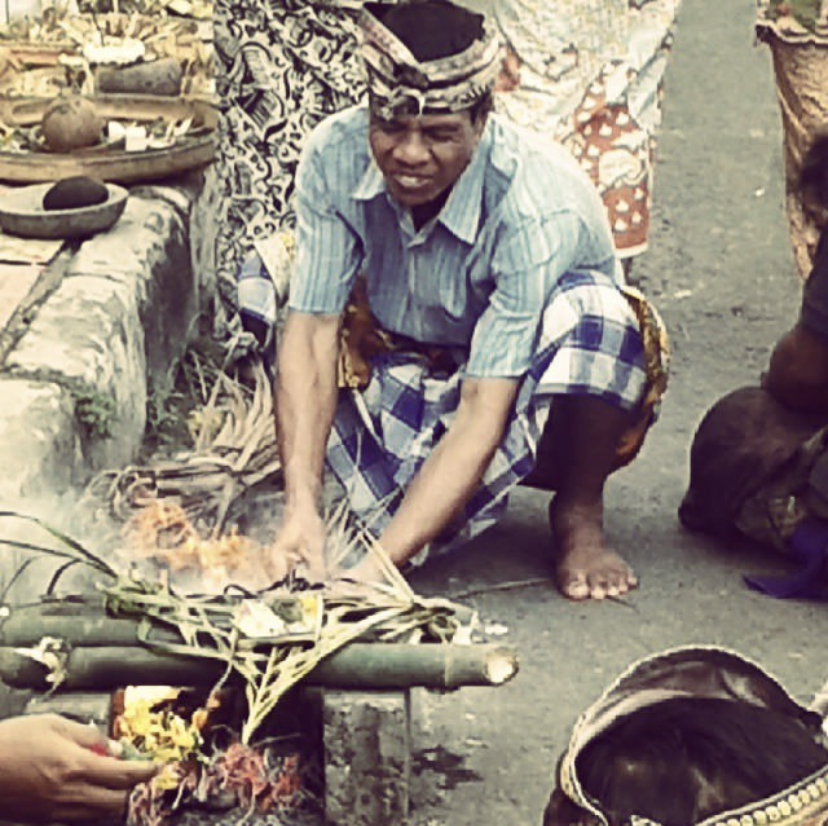 Pepaga process during Yadnya Ceremony