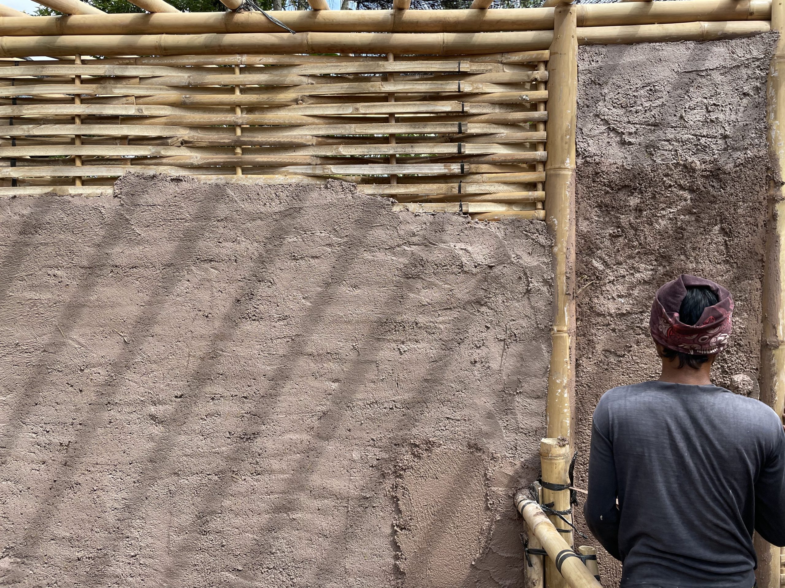 Building Bamboo Walls With Mud And Lime Bamboo U