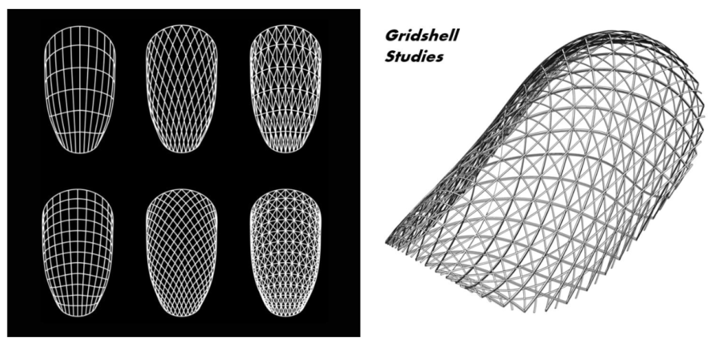 BAMBOO U - Festival Pavilion Gridshells Detail Drawing by Ckori Pena