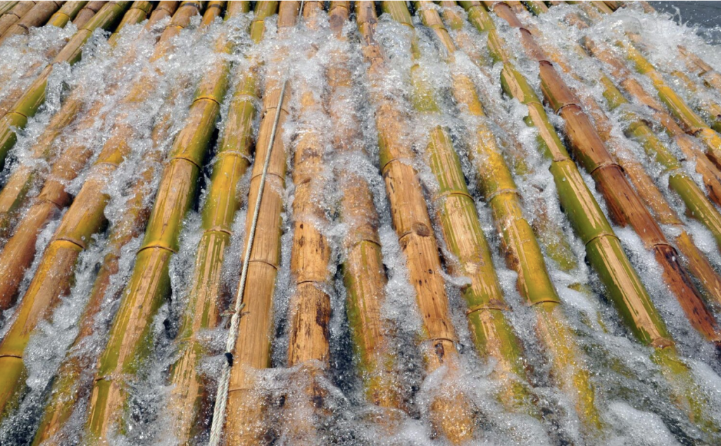 Water-leaching Bamboo Process