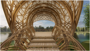 BAMBOO U - Bamboo Pavilion 3D Render by Ckori Pena