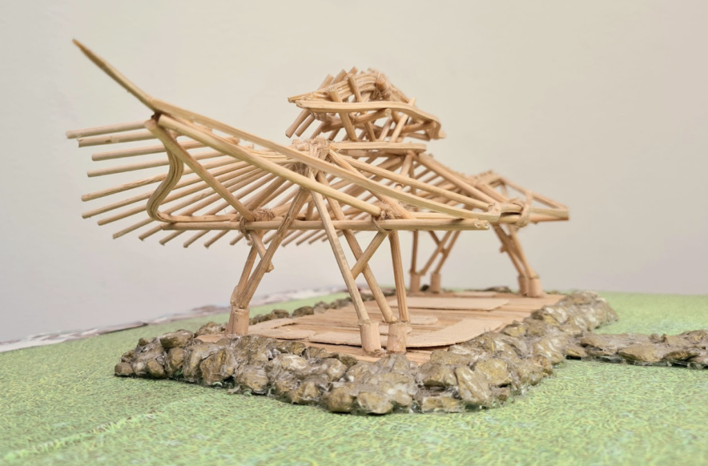 BAMBOO U - Family Kiosk Final Bamboo Model by Salomé Cheyne Camacho