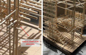 BAMBOO U - Designing A Bamboo Pavilion Inspired By Asian Bamboo Scaffolding Model Close Look by Bea Valdes