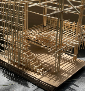 BAMBOO U - Designing A Bamboo Pavilion Inspired By Asian Bamboo Scaffolding Model Detail by Bea Valdes (1)