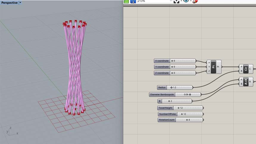 BAMBOO U - Digital Design Tools for Bamboo Tower 2