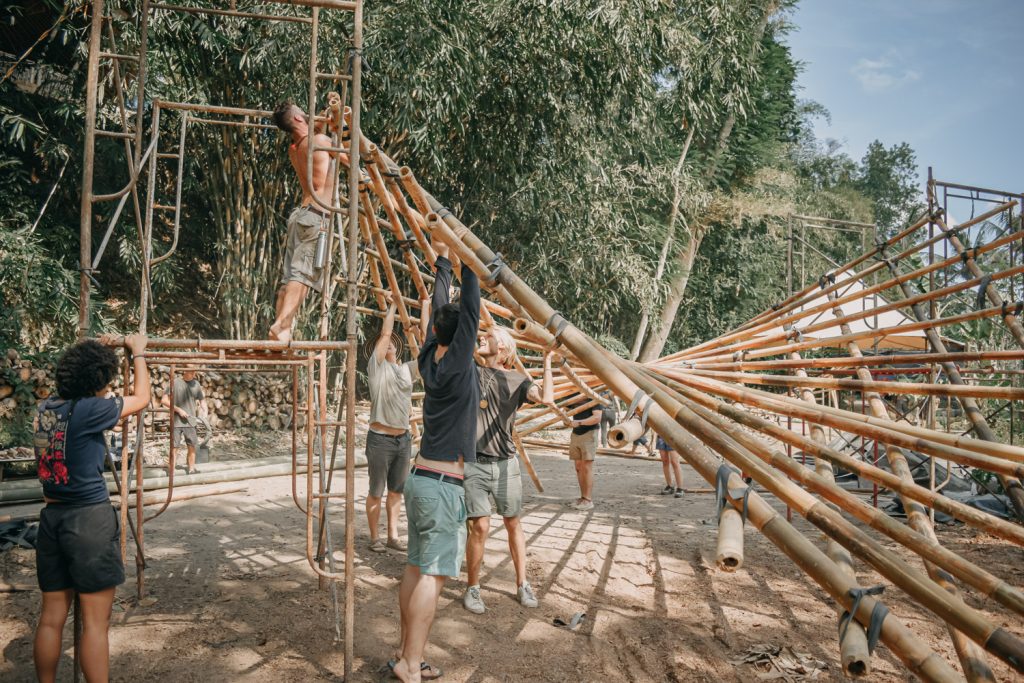 BAMBOO U - Bamboo Hall Construction Process