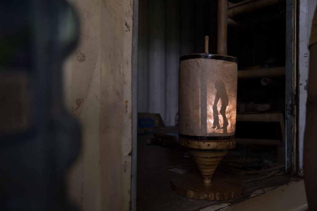 BAMBOO U - Bamboo Course Lamp Detail in Dark by Vicky Wirasatya