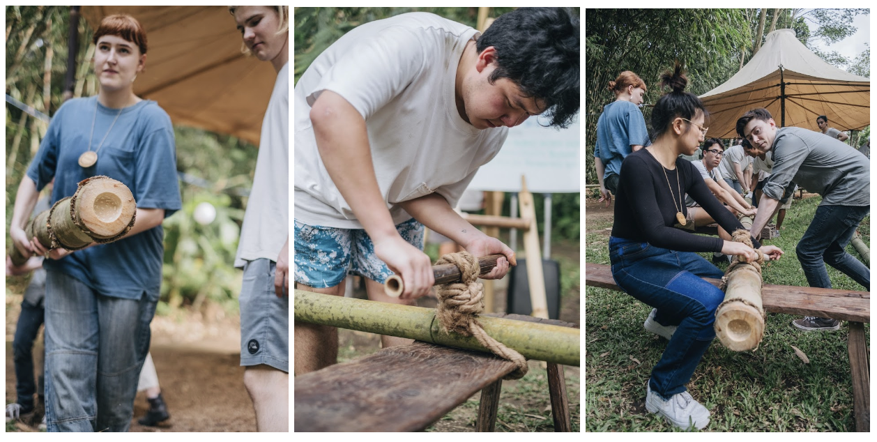 BAMBOO U - Preparing Pole to be Treated