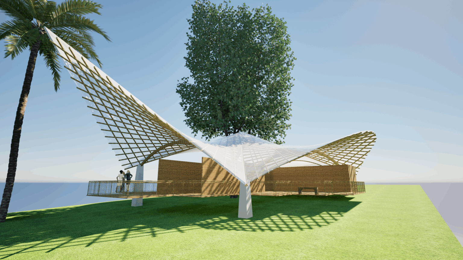 Designing a Vegan Art Studio with Hyperbolic Paraboloids - Bamboo U